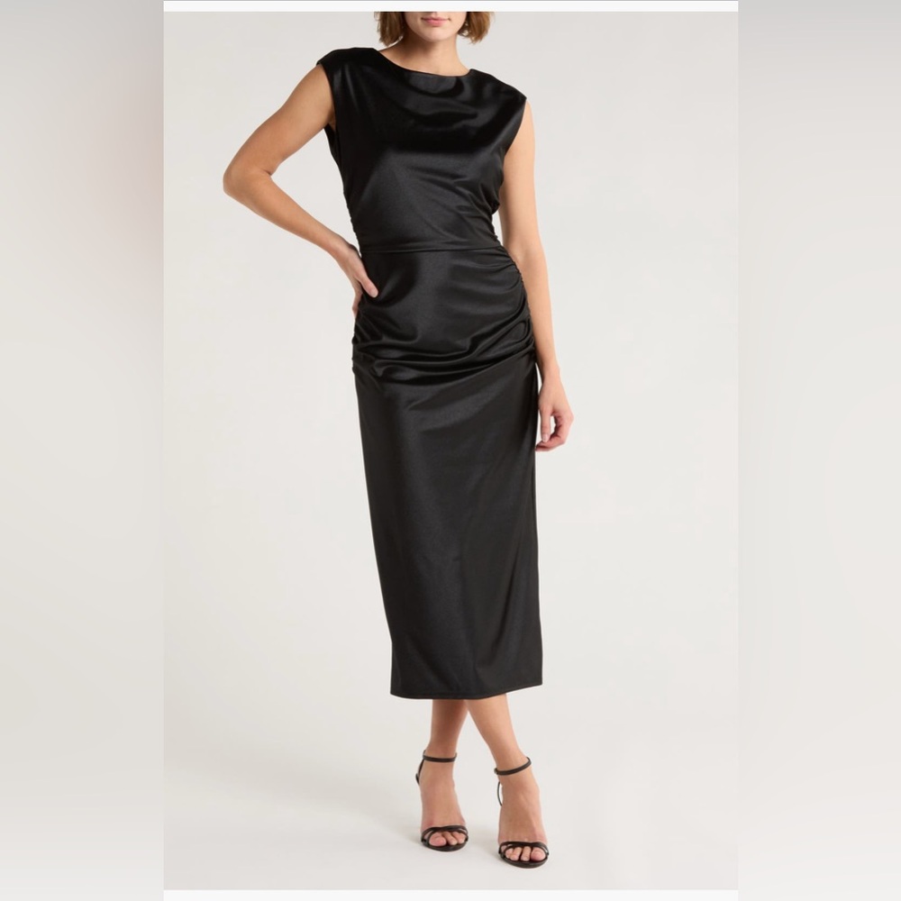 Chelsea 28 Black Midi Dress